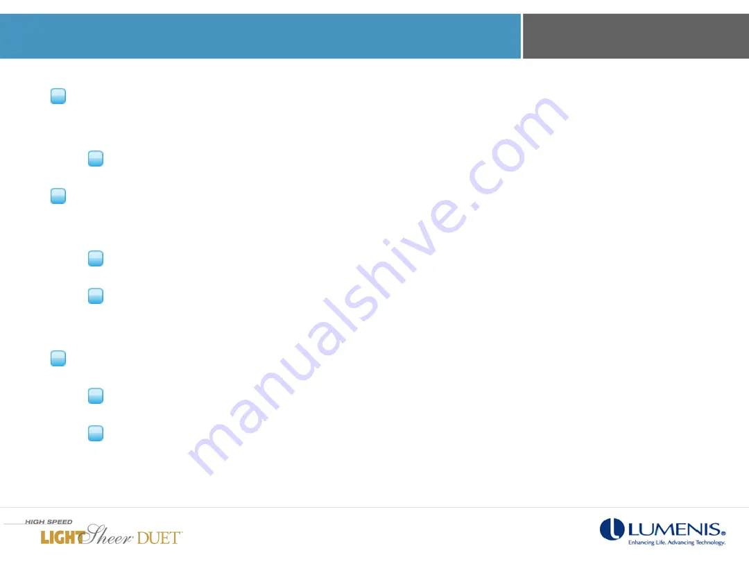 LUMENIS LightSheer Duet In-Servicing Training Download Page 20