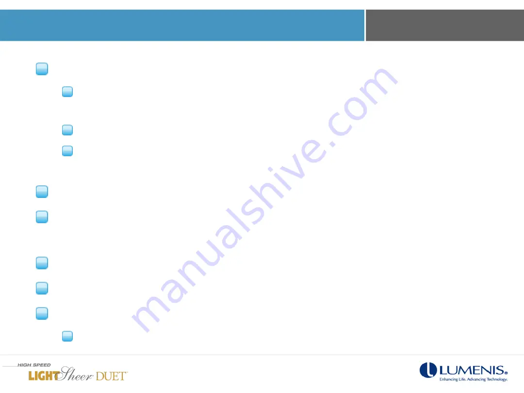 LUMENIS LightSheer Duet In-Servicing Training Download Page 33