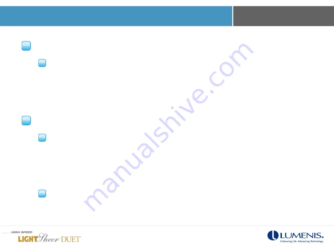 LUMENIS LightSheer Duet In-Servicing Training Download Page 34