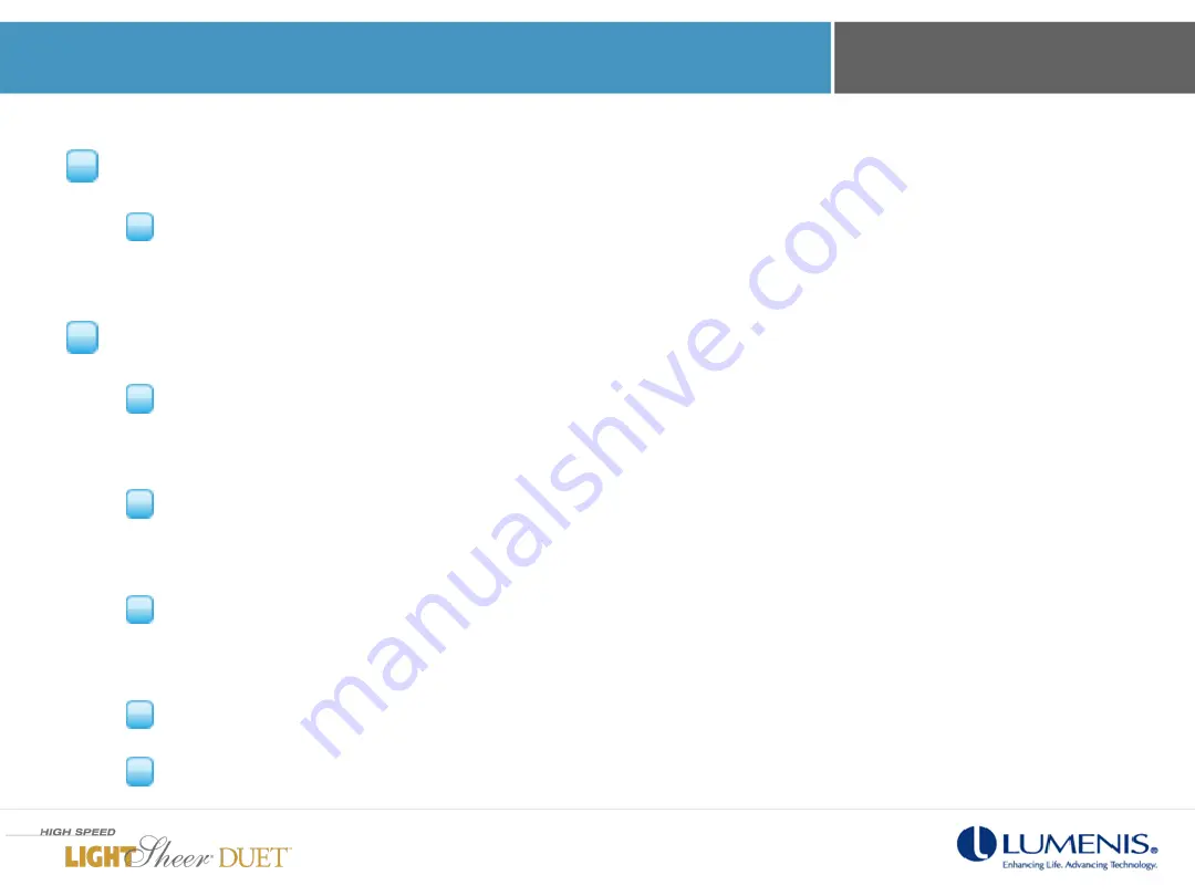 LUMENIS LightSheer Duet In-Servicing Training Download Page 35