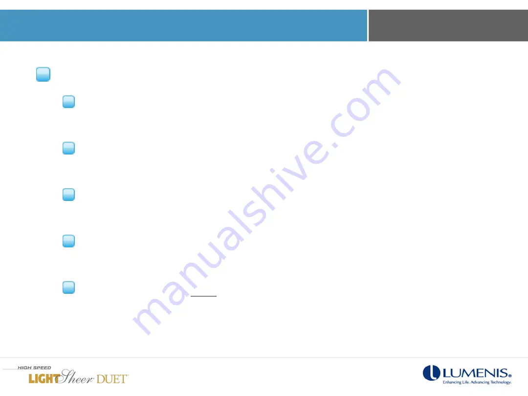 LUMENIS LightSheer Duet In-Servicing Training Download Page 71