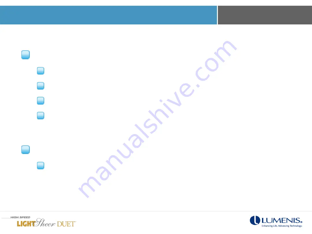 LUMENIS LightSheer Duet In-Servicing Training Download Page 79