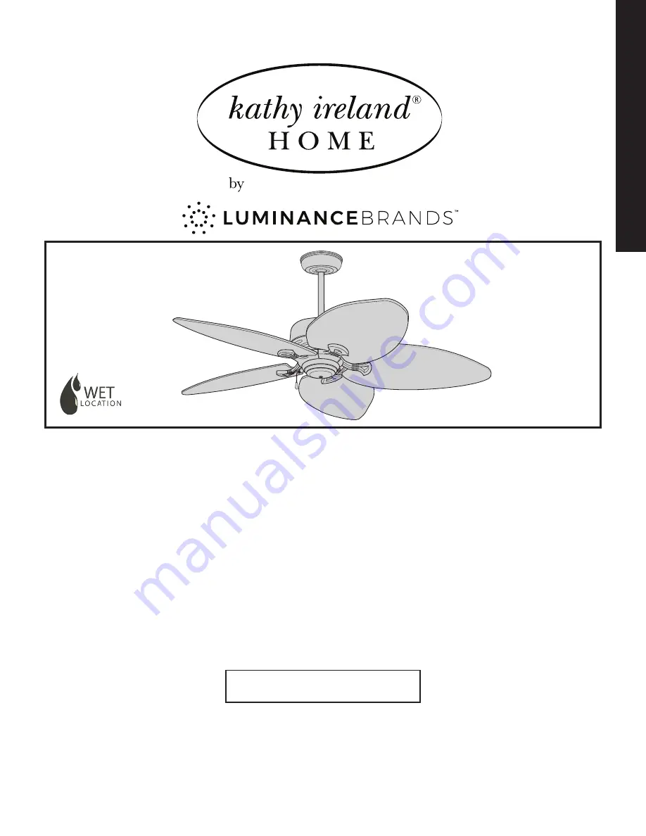 Luminance Brands kathy ireland HOME Batalie Breeze CF621SW00 Скачать руководство пользователя страница 1