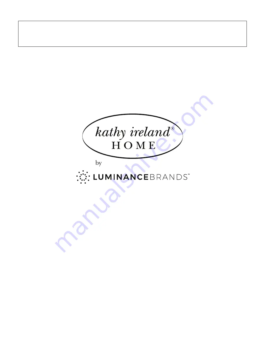 Luminance Brands Kathy Ireland Home CF766LBQ00 Owner'S Manual Download Page 60