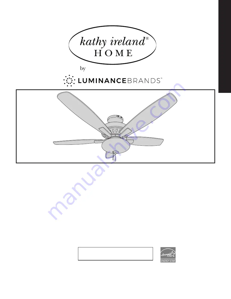 Luminance Brands kathy ireland home CF835AP00 Скачать руководство пользователя страница 1