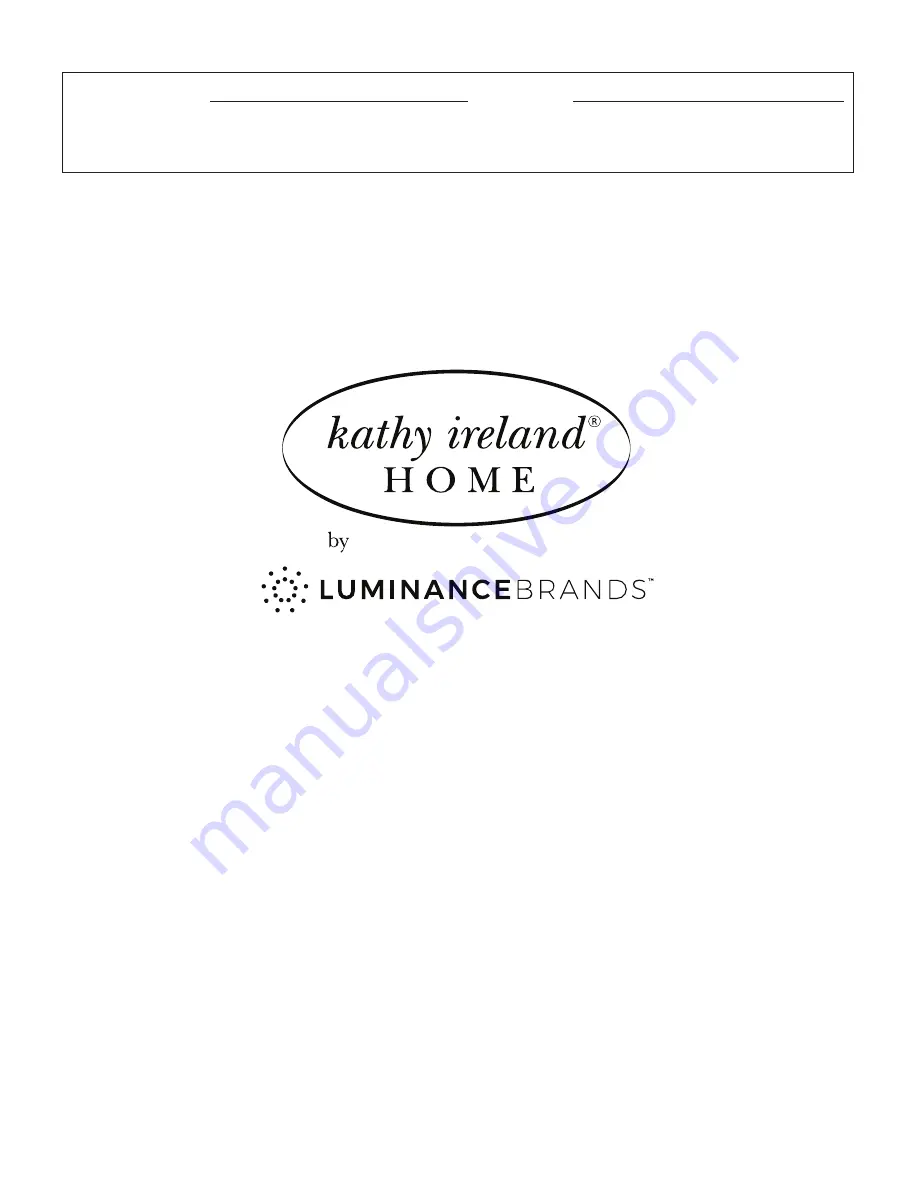 Luminance Brands kathy ireland home CF835AP00 Скачать руководство пользователя страница 28