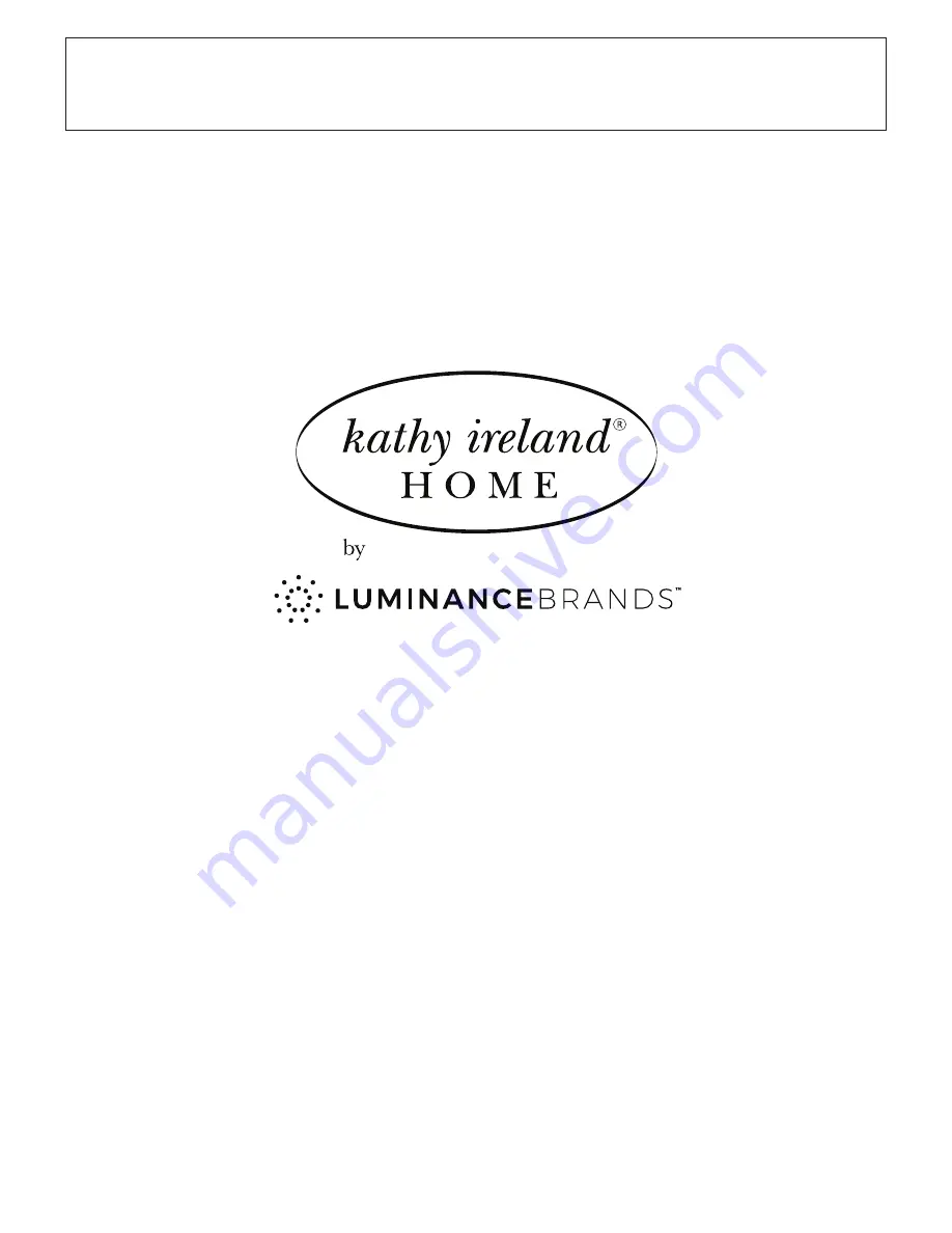 Luminance Brands kathy ireland home CF835AP00 Owner'S Manual Download Page 56