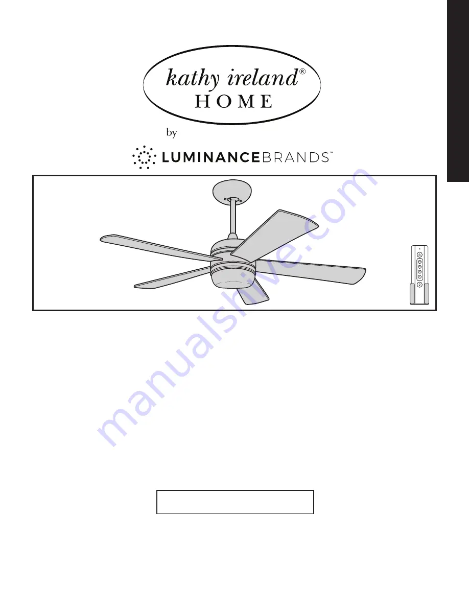 Luminance Brands kathy ireland HOME CF930LBS00 Owner'S Manual Download Page 1