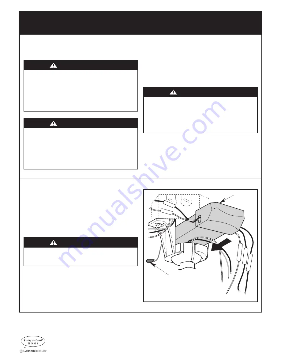 Luminance Brands Kathy Ireland Home Highpointe LED CF205LBQ01 Owner'S Manual Download Page 72