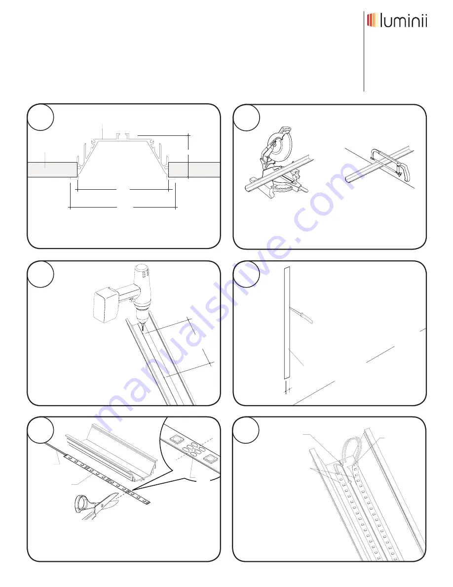 luminii RPLW80 Channel Installation Instructions Download Page 1