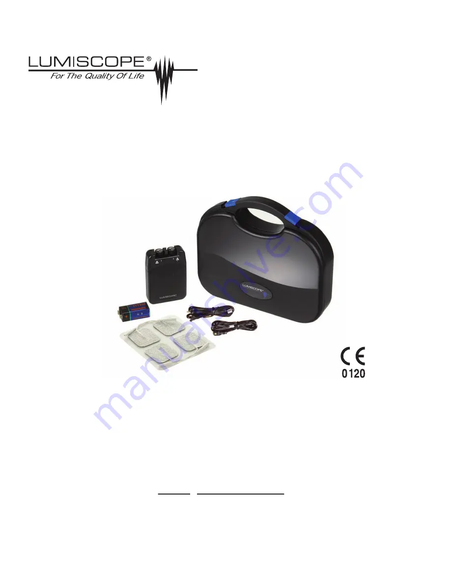 Lumiscope LUMI-TENS Operation Manual Download Page 1