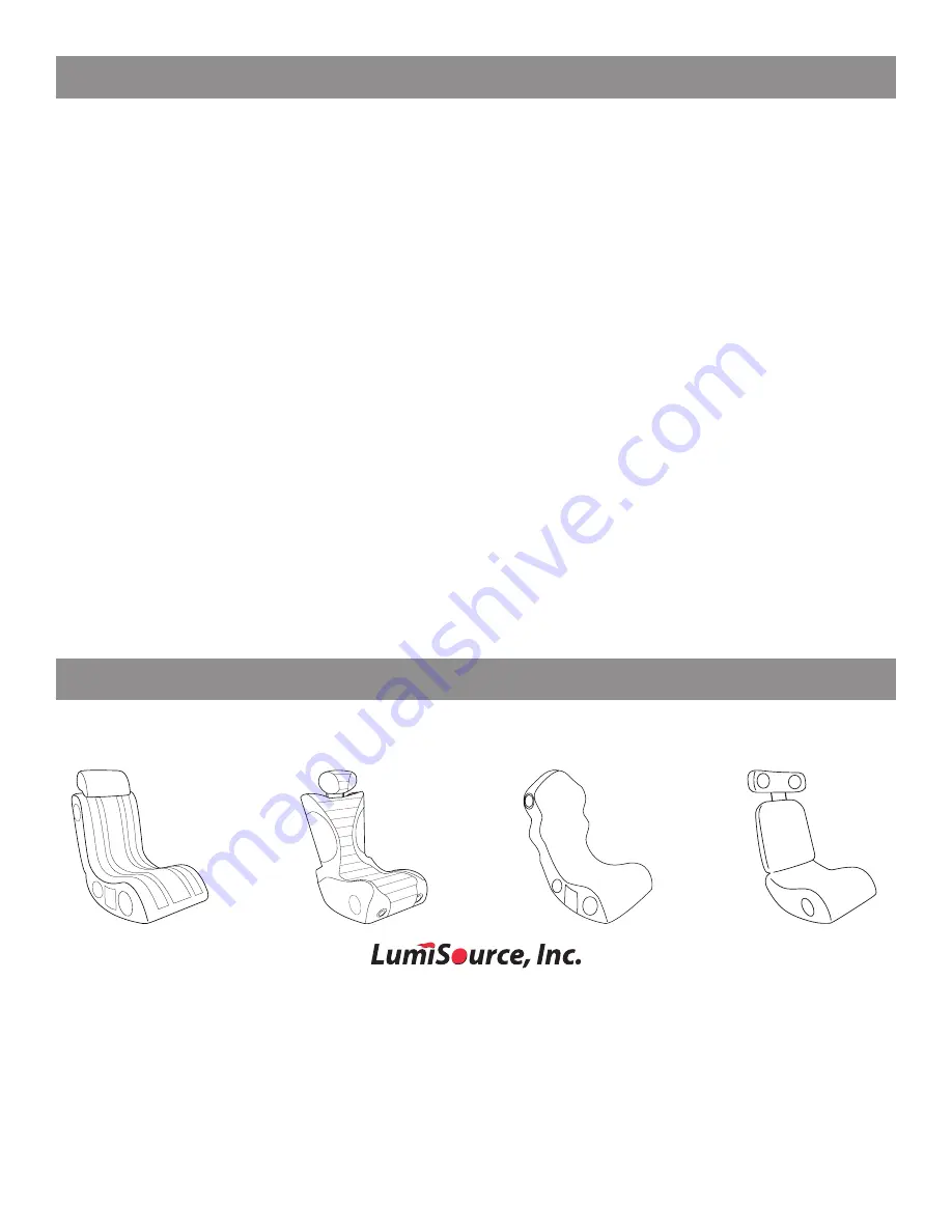 LumiSource BOOMCHAIR B.32 Owner'S Manual Download Page 8