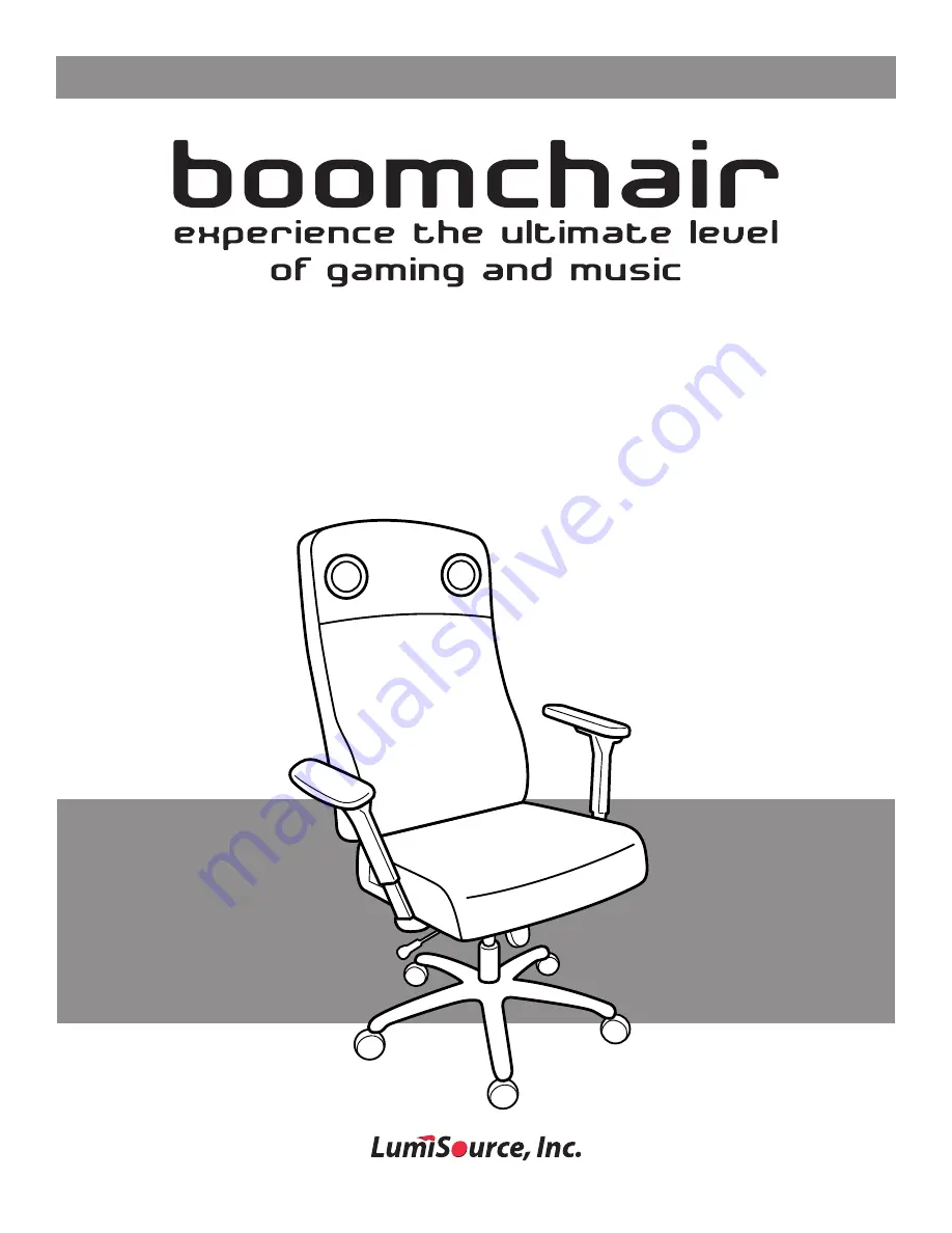 LumiSource boomchair E-TEC Owner'S Manual Download Page 1