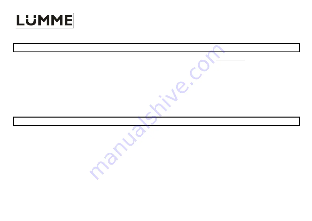 Lumme LU-3613 User Manual Download Page 8