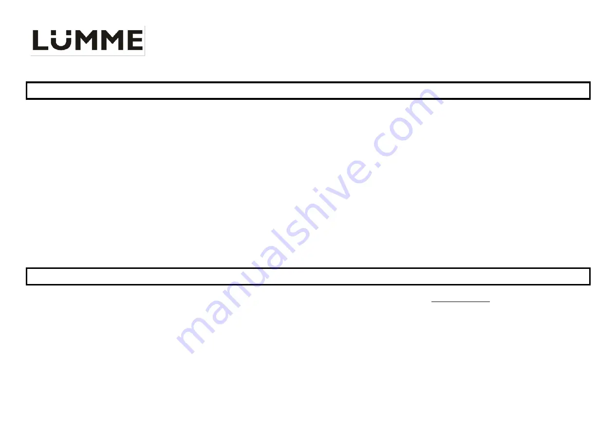 Lumme LU-3613 User Manual Download Page 12