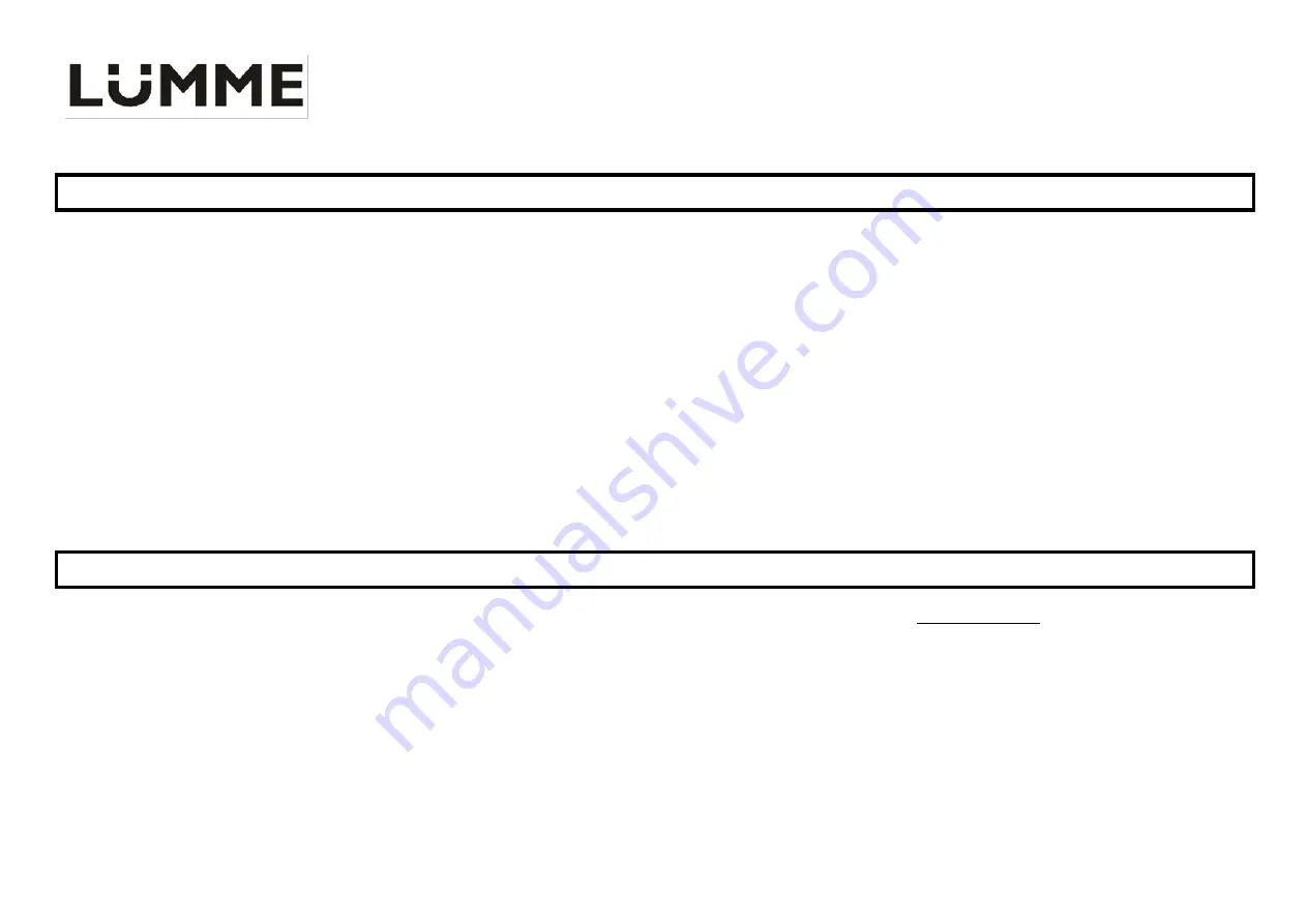 Lumme LU-3613 User Manual Download Page 13