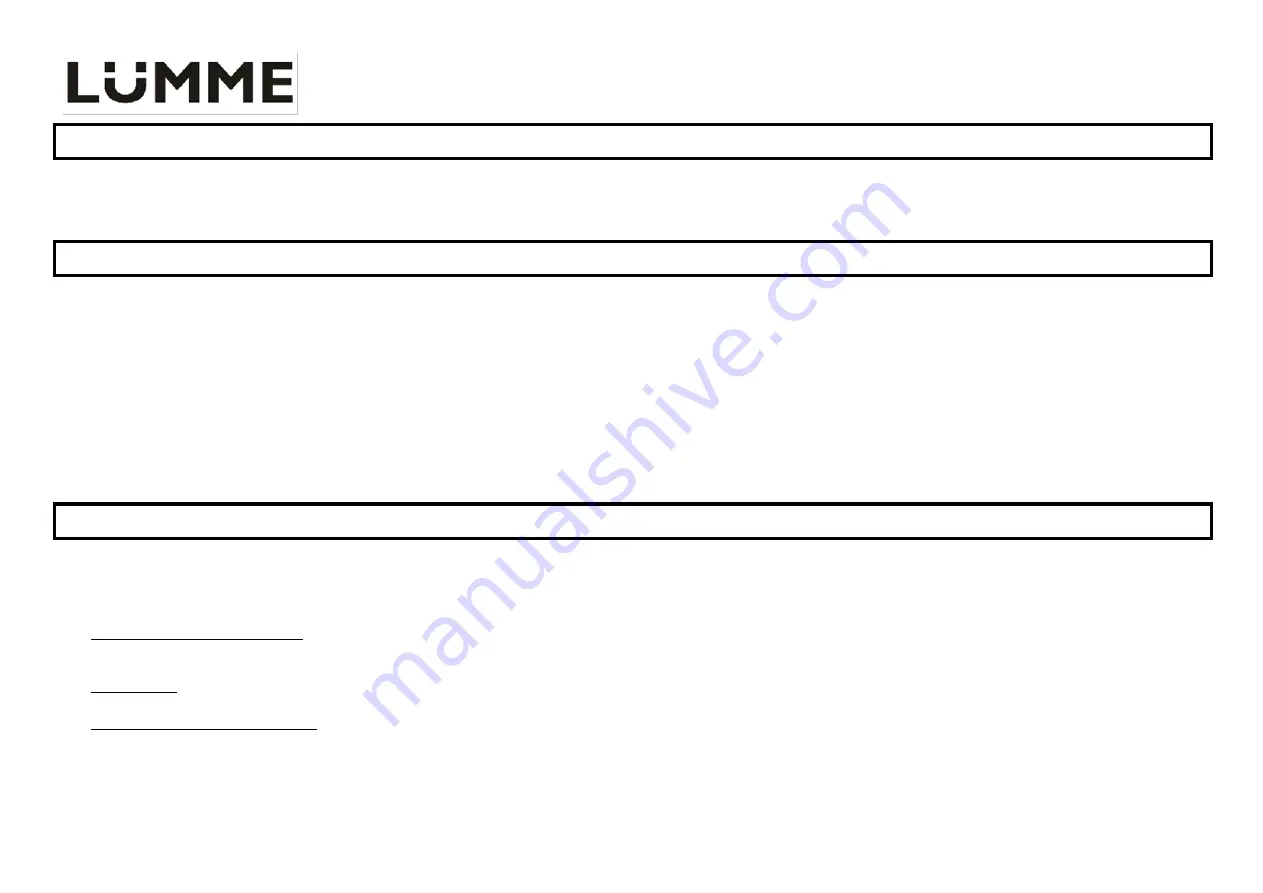 Lumme LU-3627 User Manual Download Page 3