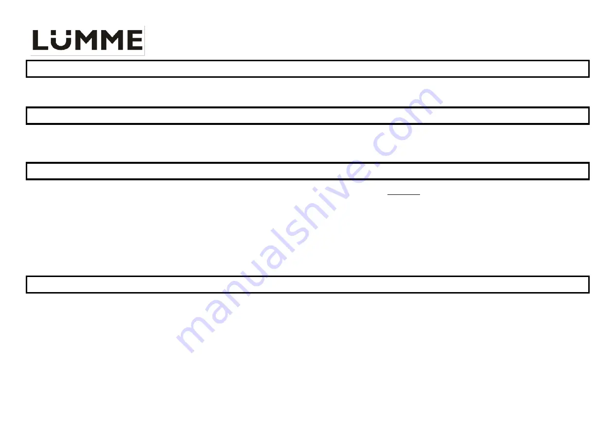 Lumme LU-3627 User Manual Download Page 8