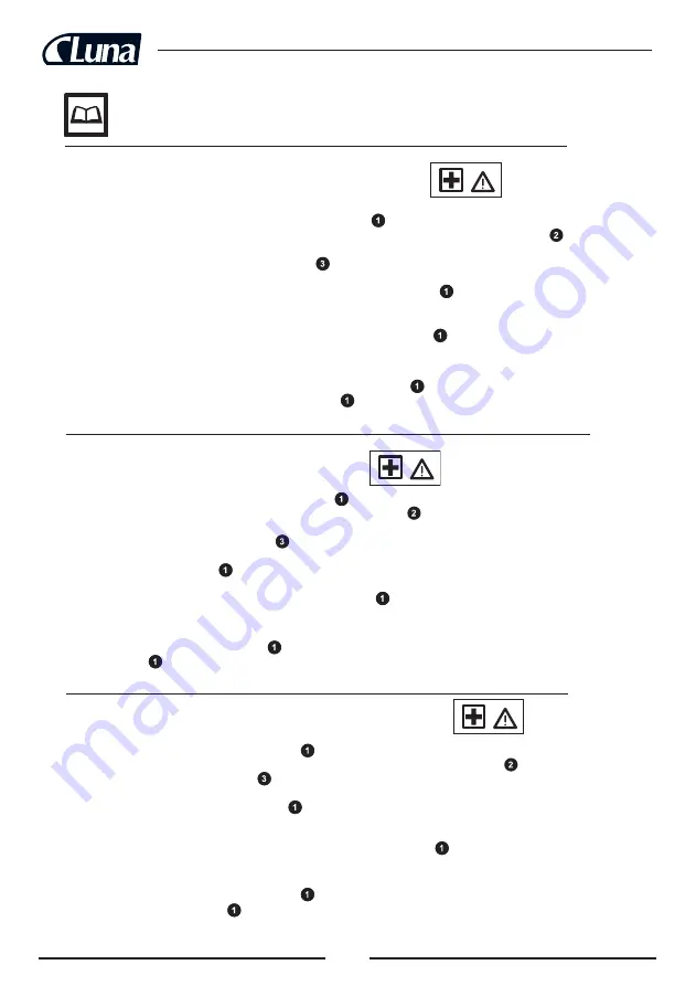 Luna 20824-0101 Original Instructions Manual Download Page 8