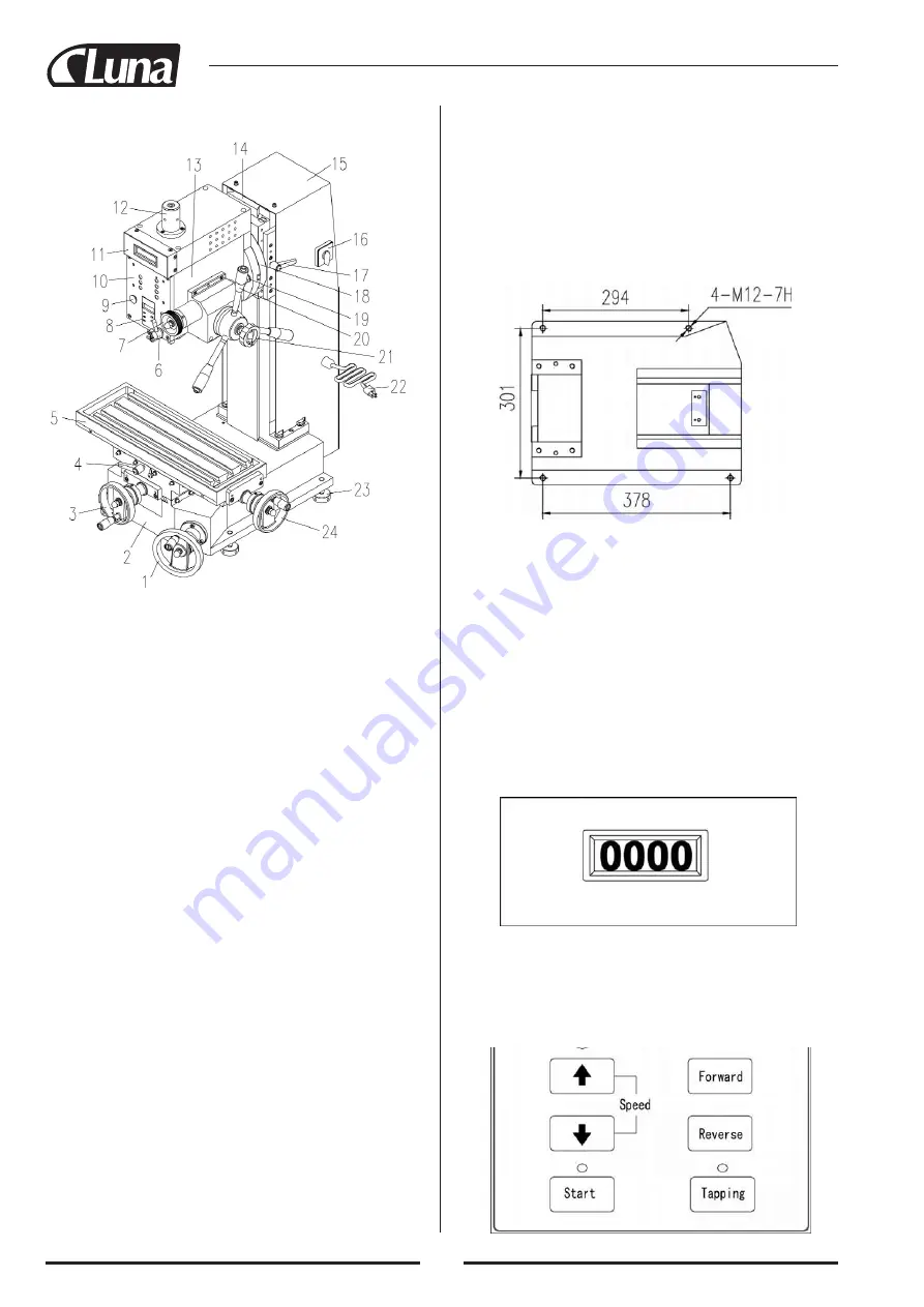 Luna MDM 250 Скачать руководство пользователя страница 20