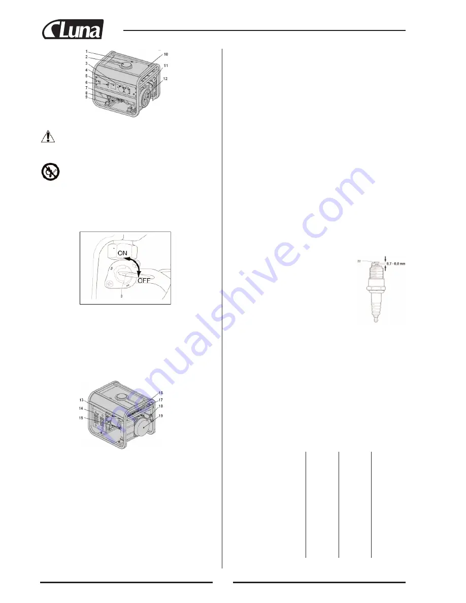 Luna MG 2700 Original Instructions Manual Download Page 21