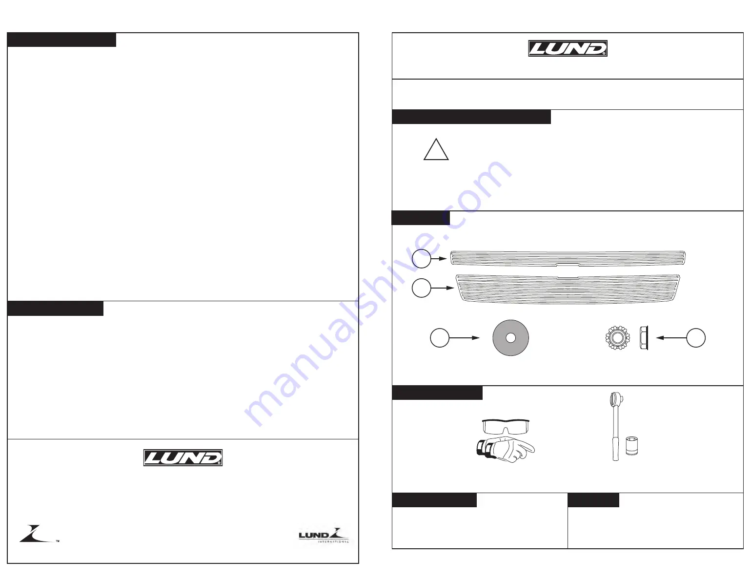 Lund 89122 Installation Instructions Download Page 1