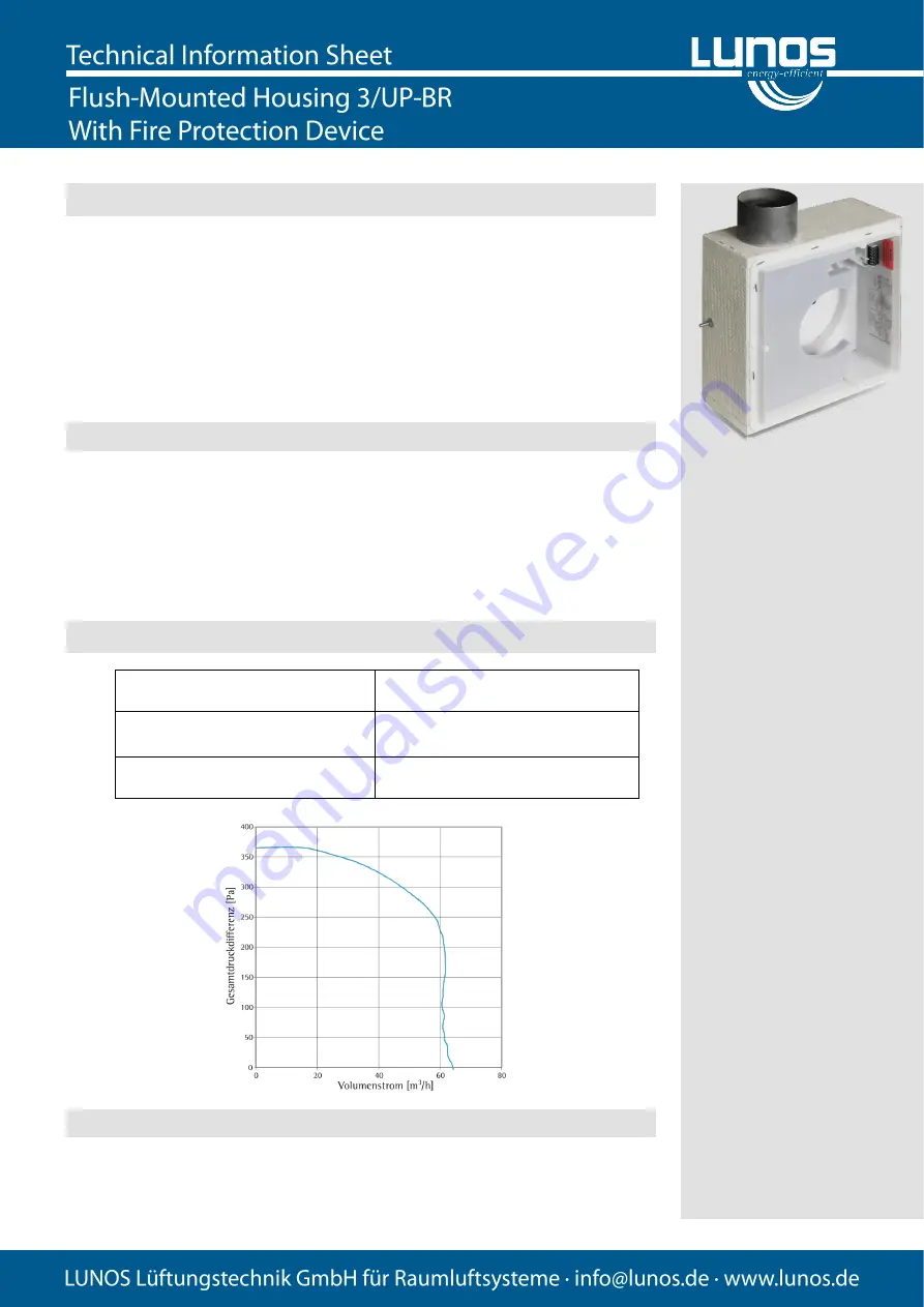 Lunos 3/UP-BR Technical Information Sheet Download Page 2