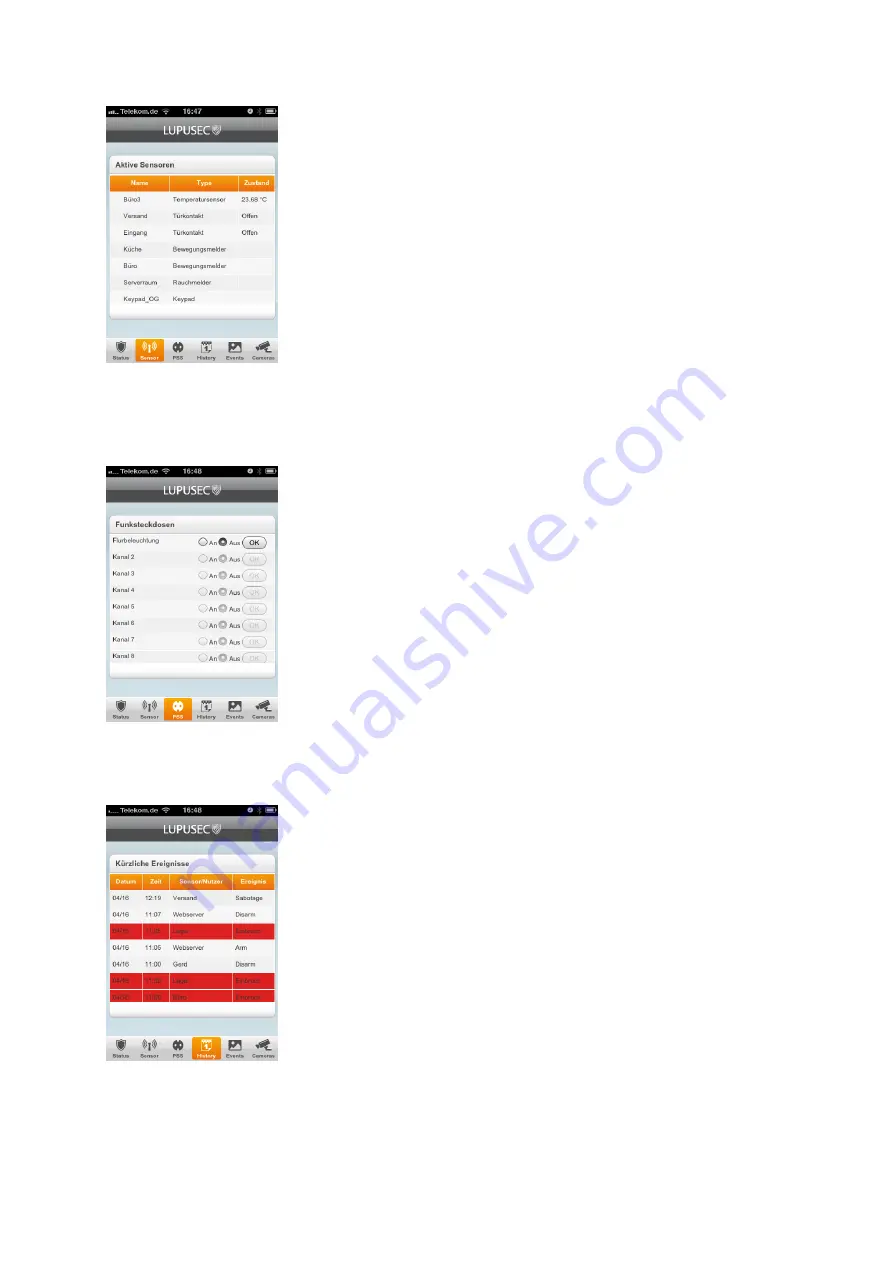 Lupus Electronics LUPUSEC-XT1 Manual Download Page 69