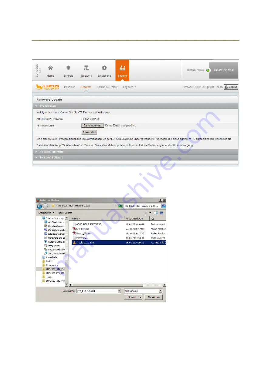 Lupus Electronics LUPUSEC-XT2 Manual Download Page 62