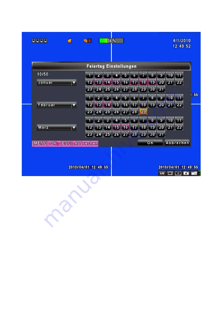 Lupus Electronics LUPUSTEC LE800 D1 User Manual Download Page 36