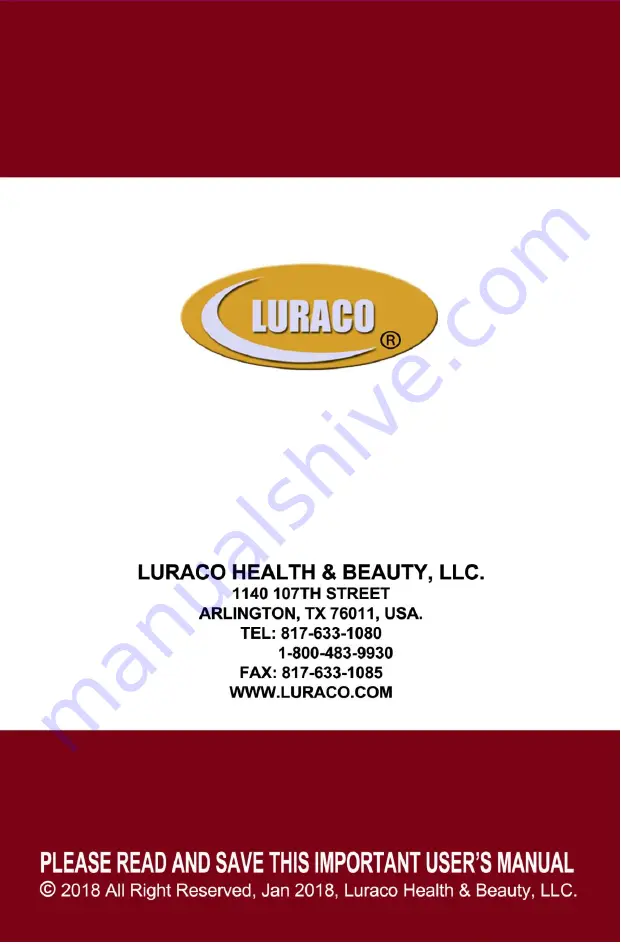 Luraco PRO-40K User Manual Download Page 12