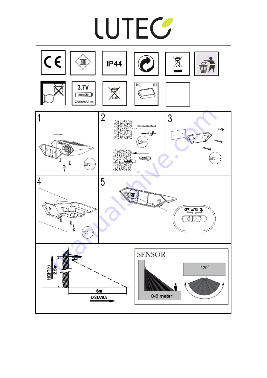 LUTEC P9014 SI Manual Download Page 1