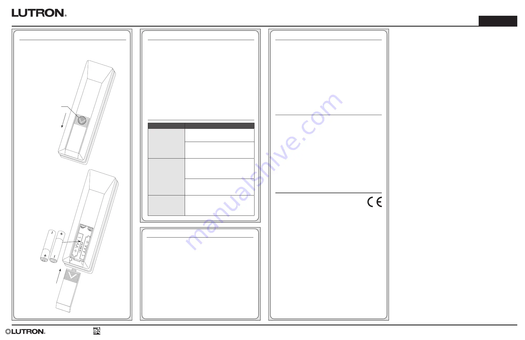 Lutron Electronics CS-YJ-4GC-WH Setup Manual Download Page 6