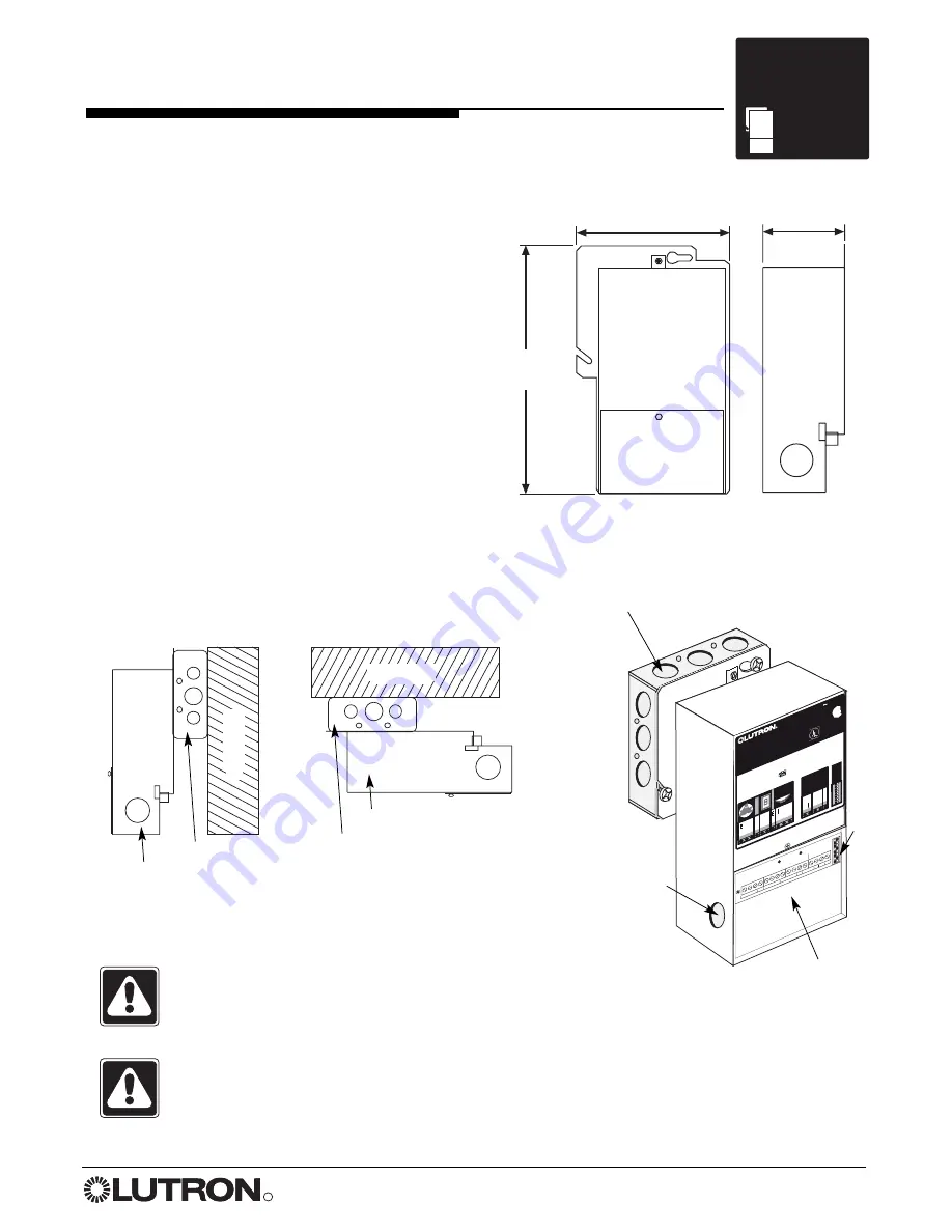 Lutron Electronics DMW-LZC1 Installation And Maintenance Manual Download Page 5