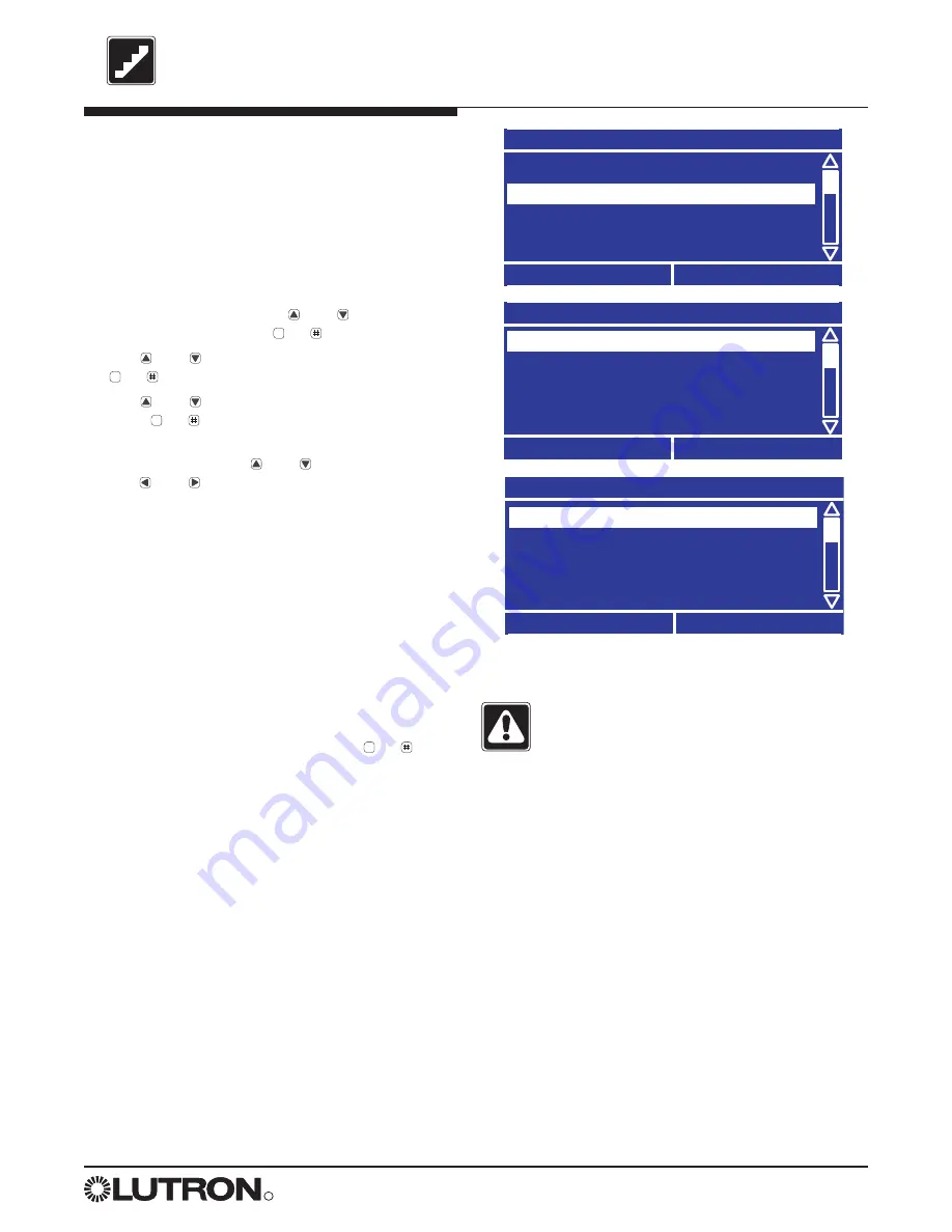 Lutron Electronics LCP128 Скачать руководство пользователя страница 19