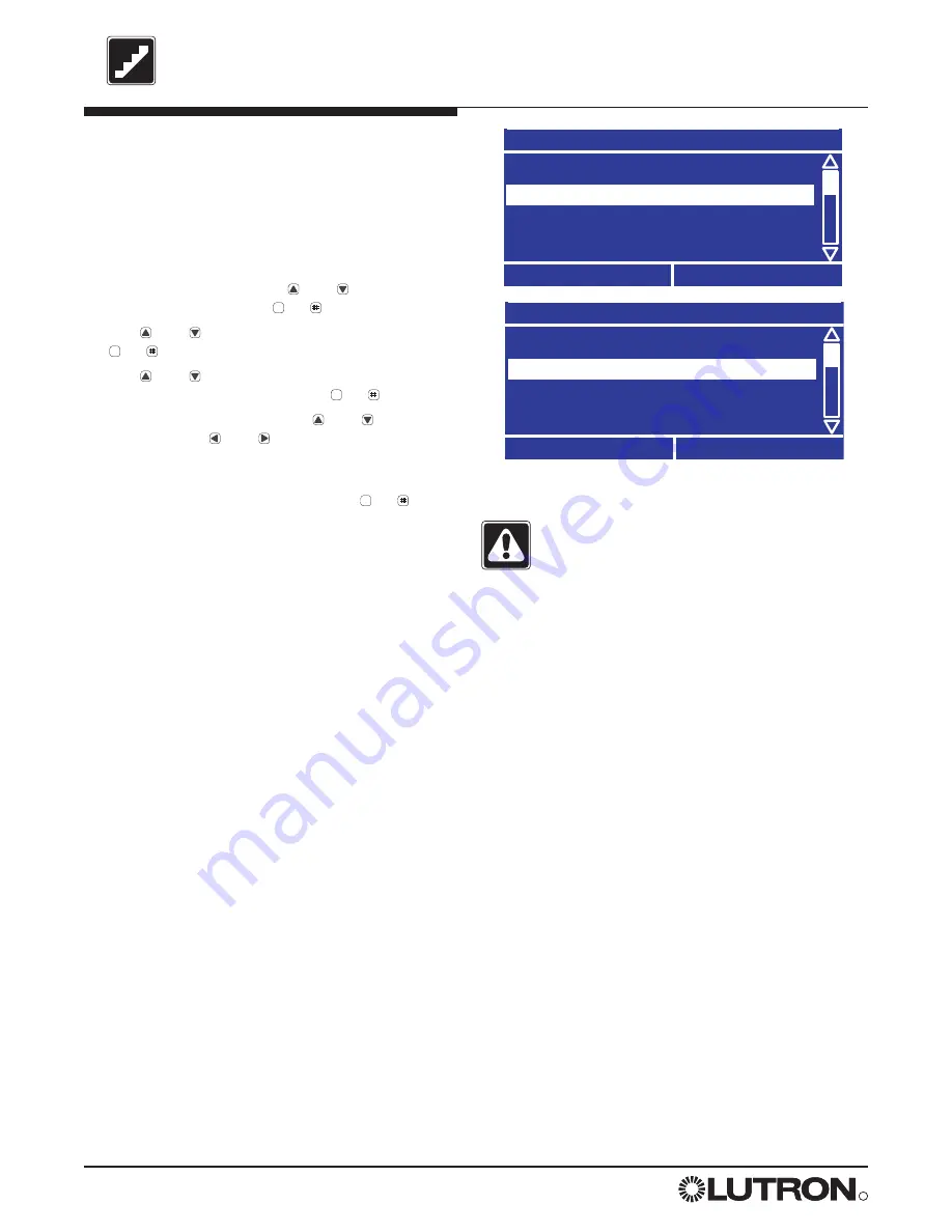 Lutron Electronics LCP128 Setup And Maintenance Manual Download Page 20