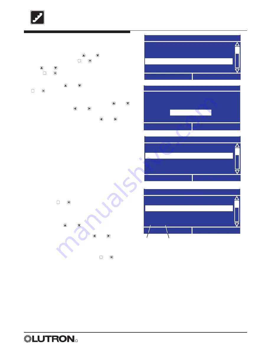 Lutron Electronics LCP128 Setup And Maintenance Manual Download Page 47