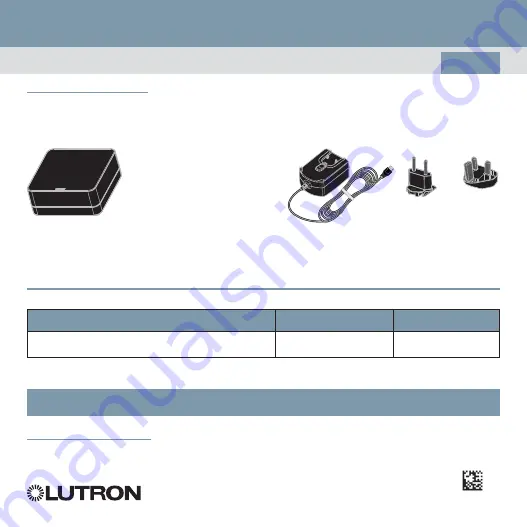 Lutron Electronics LK-REPPRO-BL Quick Start Manual Download Page 1