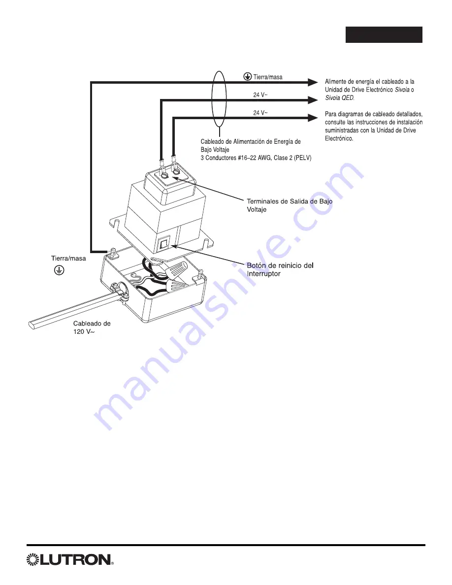 Lutron Electronics Sivoia QED SV-100SF-JBOX Installation Instructions Manual Download Page 4