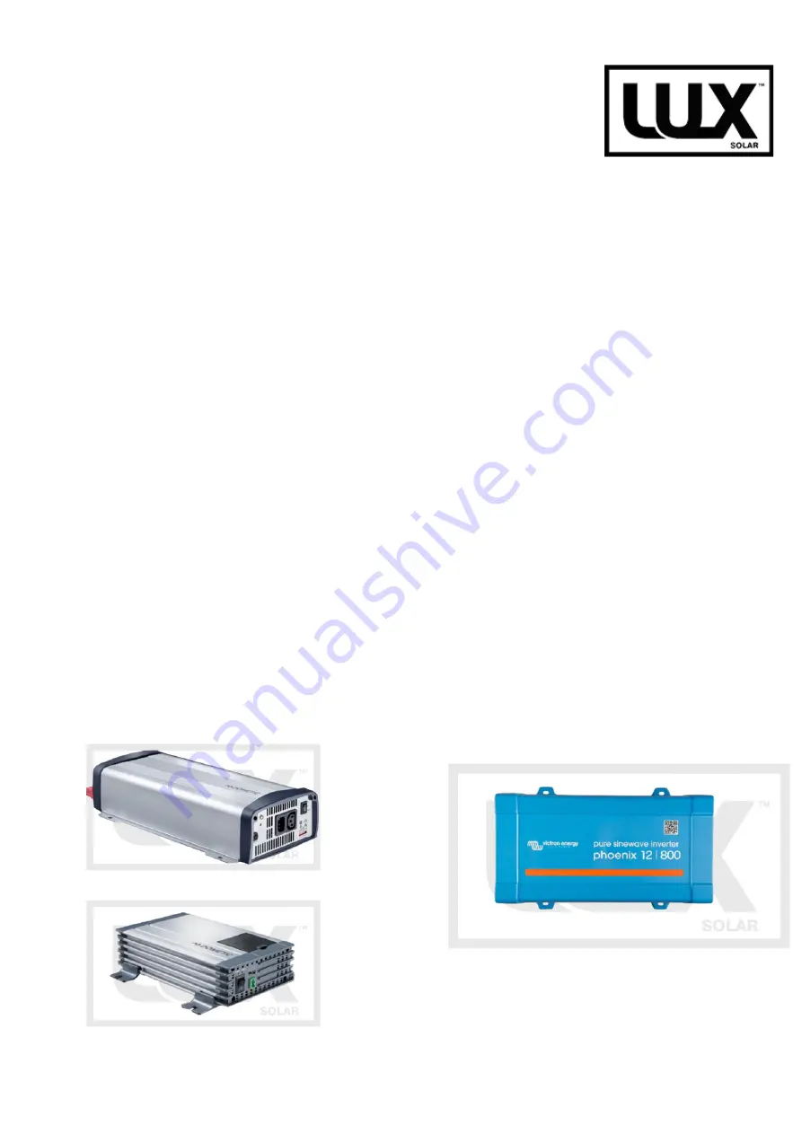 LUX MPPT 75 I 10 Installation Manual Download Page 9