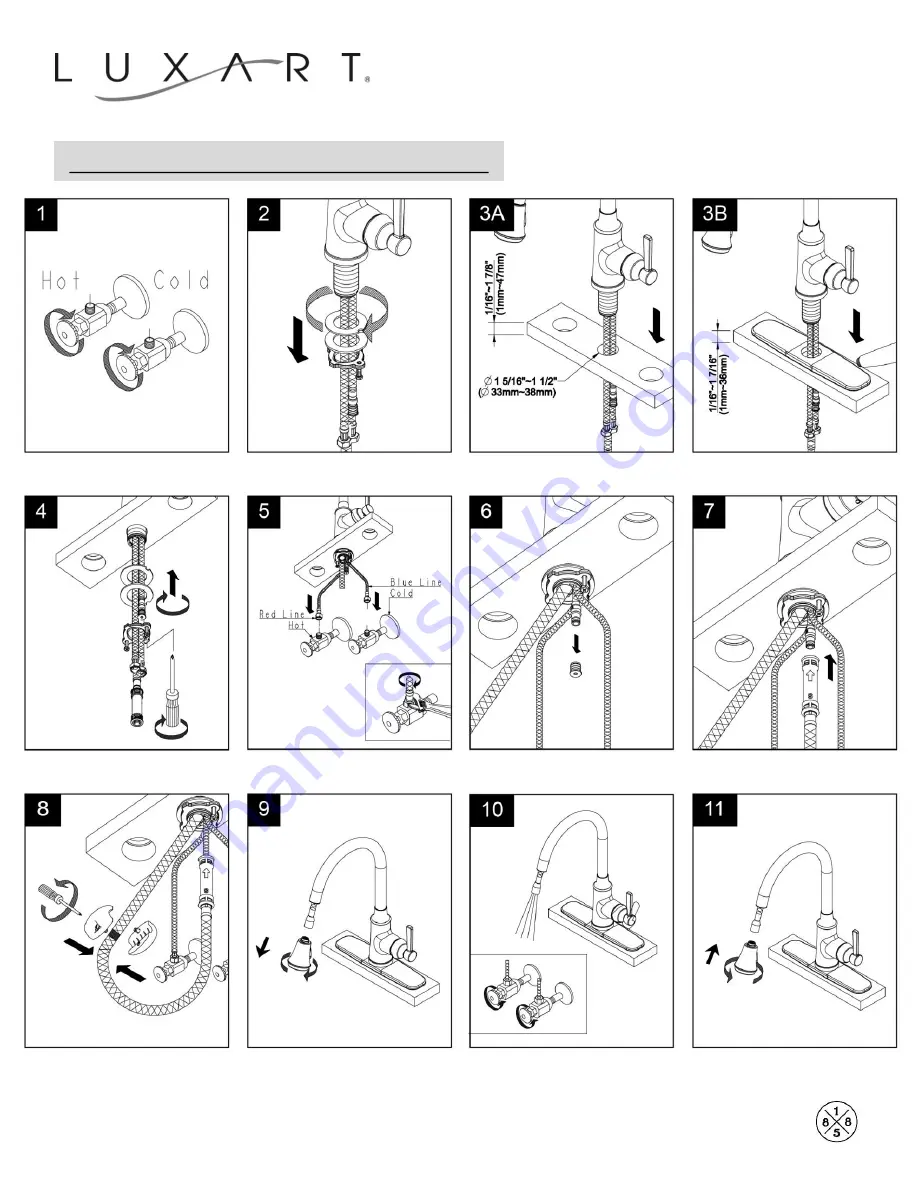 Luxart AdeleAD137 Installation Manual Download Page 2