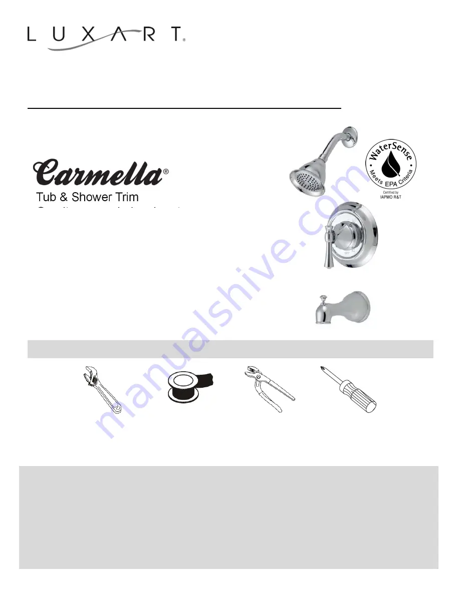 Luxart Carmella C411TOLF-CP Скачать руководство пользователя страница 1