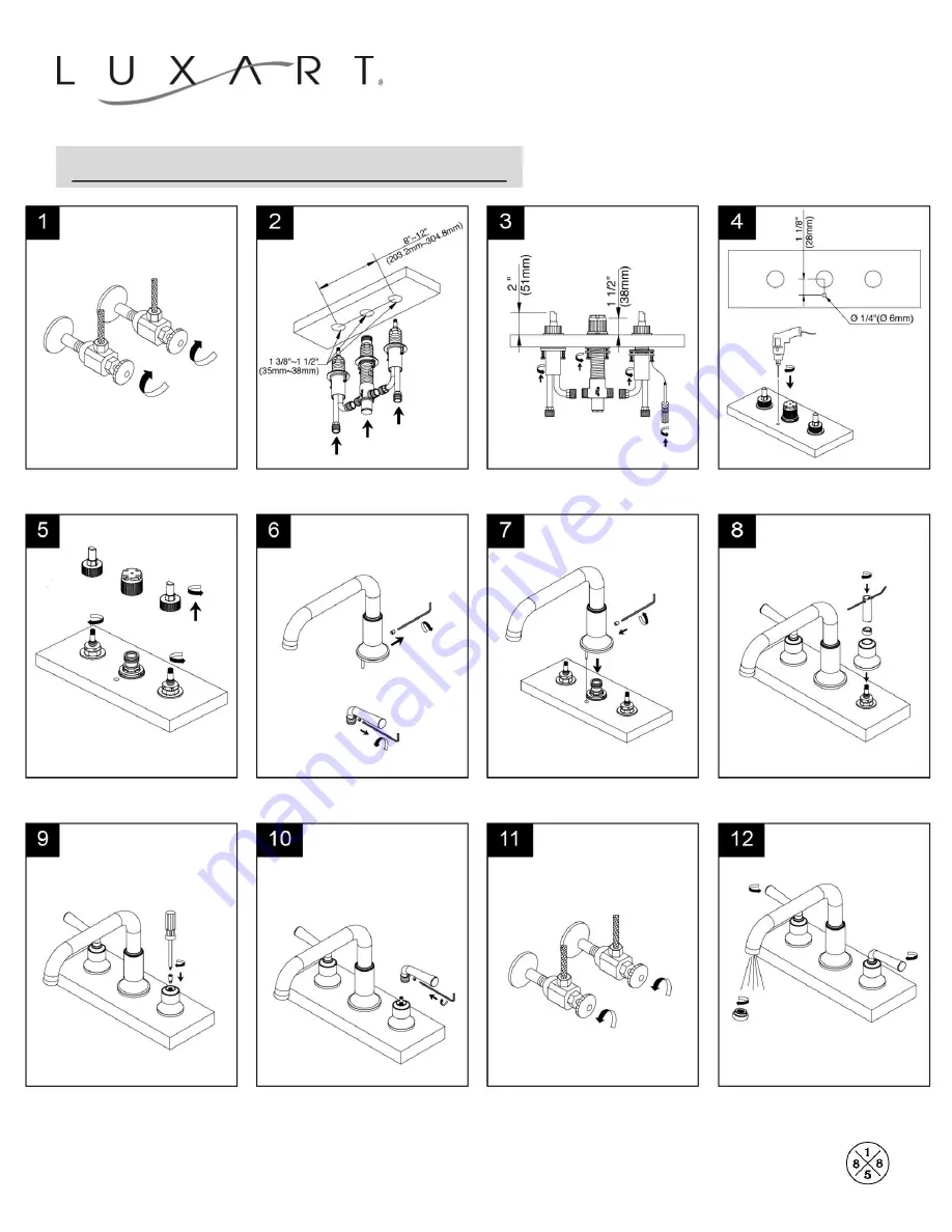 Luxart PaStiche PA341 Installation Manual Download Page 2