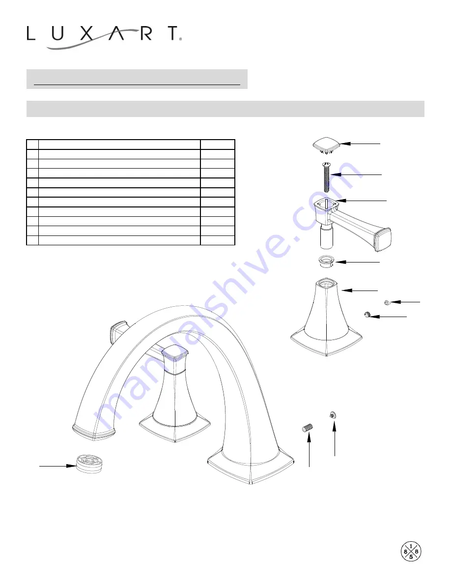 Luxart Poydras PO341 Installation Manual Download Page 3