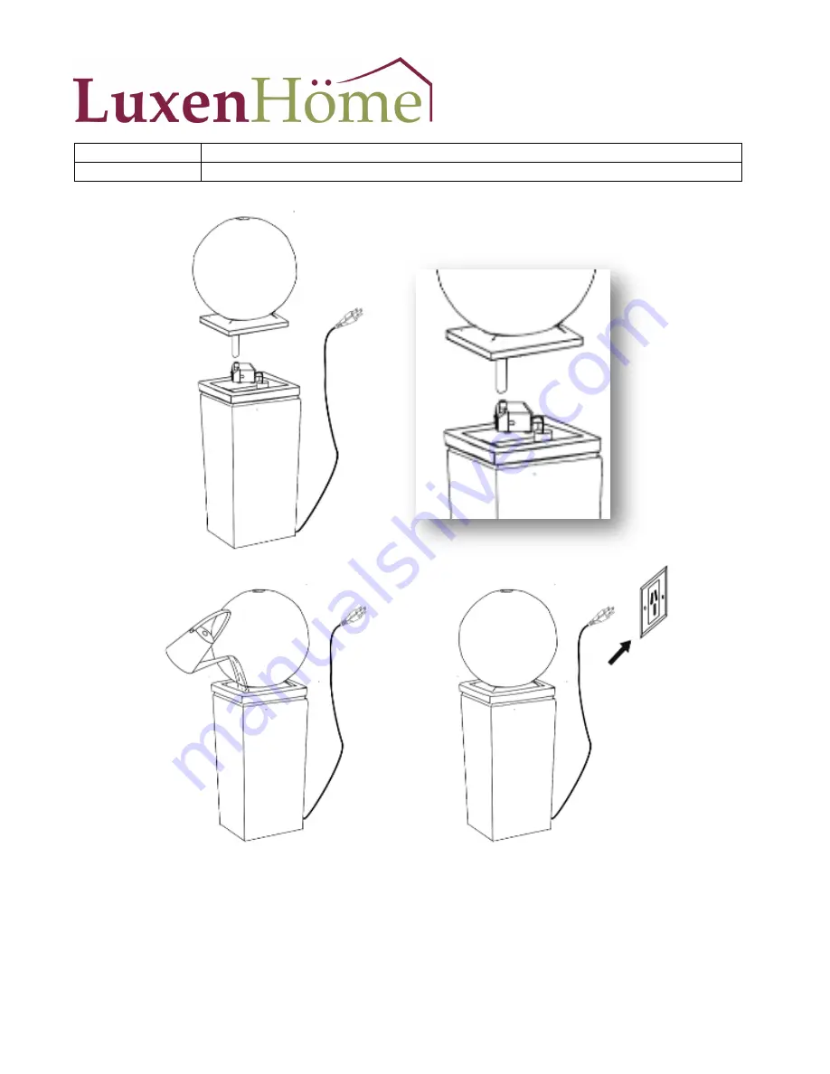 LuxenHome WHF481 Instruction Manual Download Page 2