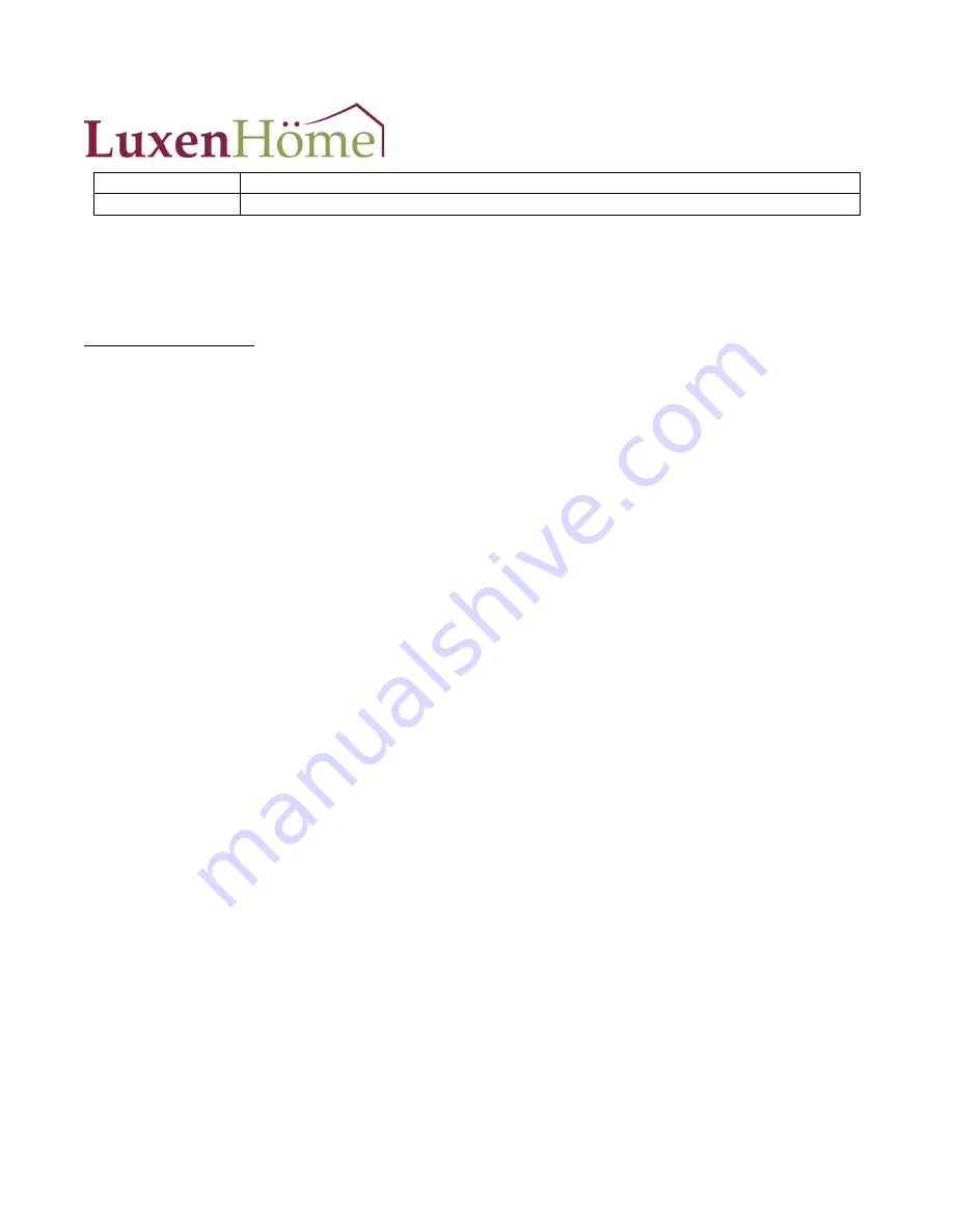 LuxenHome WHF848 Instruction Manual Download Page 5