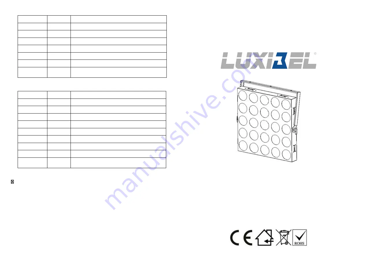 Luxibel B 25 Скачать руководство пользователя страница 1