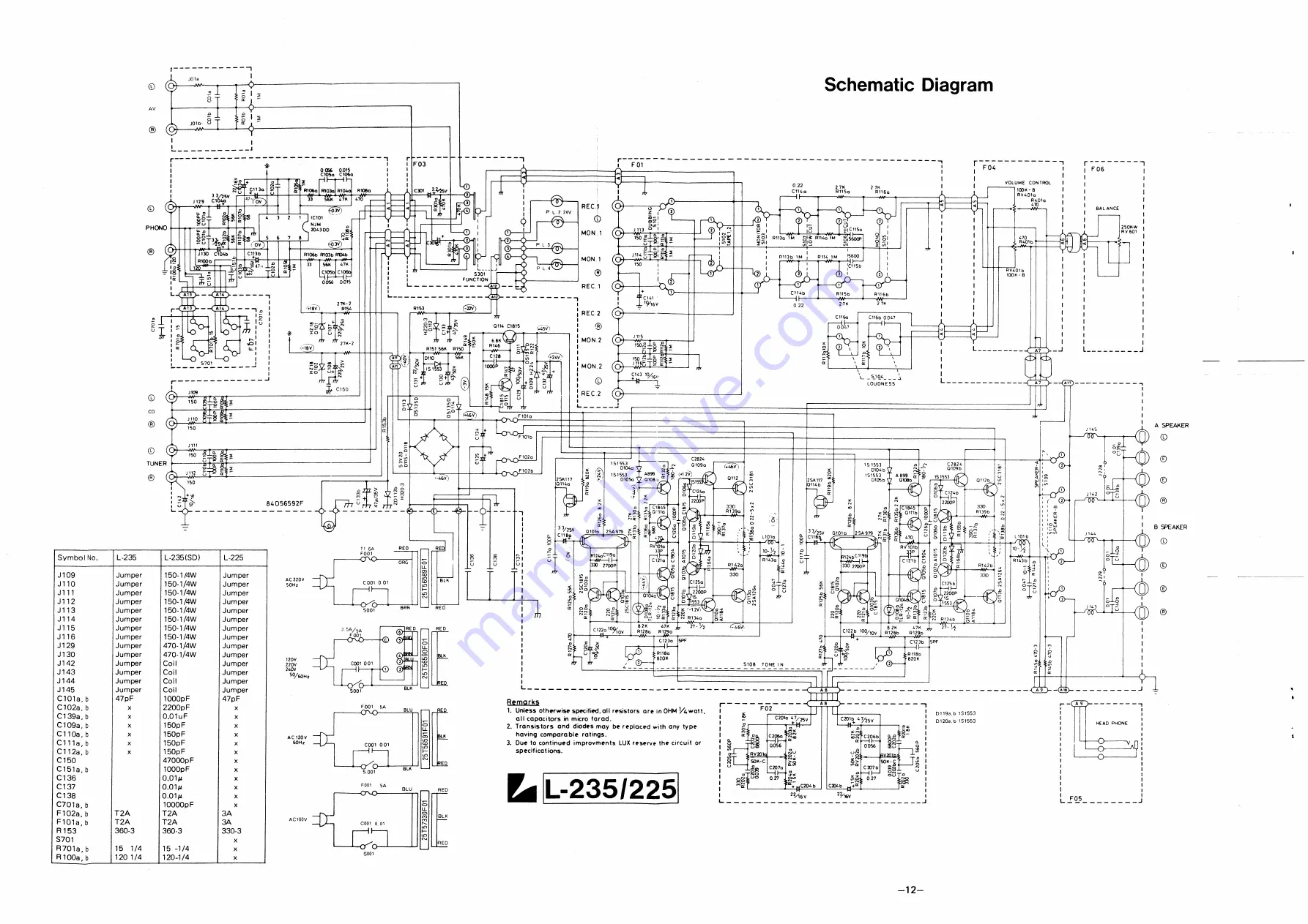 Luxman L-225 Service Manual Download Page 10