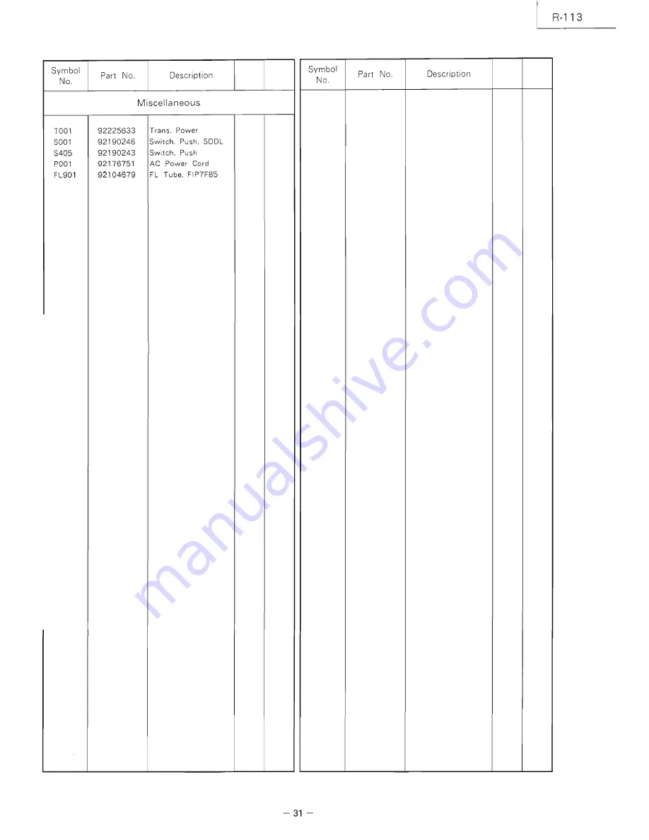 Luxman R-113 Service Manual Download Page 23