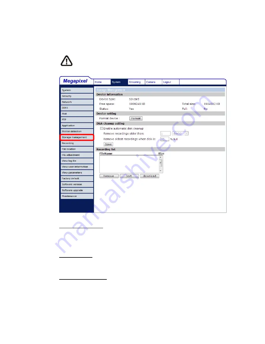 Luxon Video D-MIPC1600 User Manual Download Page 44